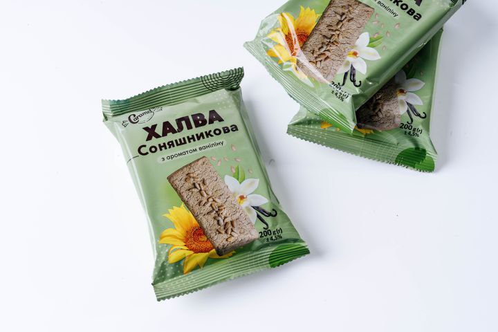 Халва соняшникова з аром. ваніліну 200г  Caramel